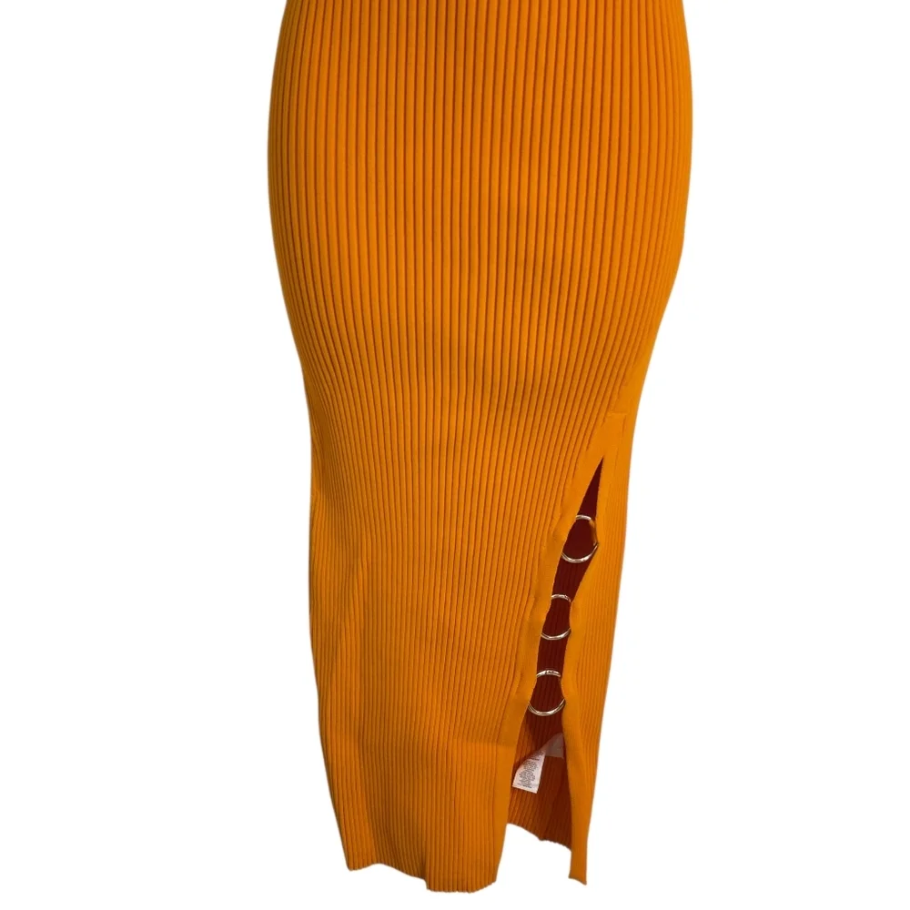 NWT House Of Harlow 1960 Ribbed Bodycon Sleeveless Midi Dress- S